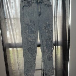 Missguided riot ripped distressed jeans
